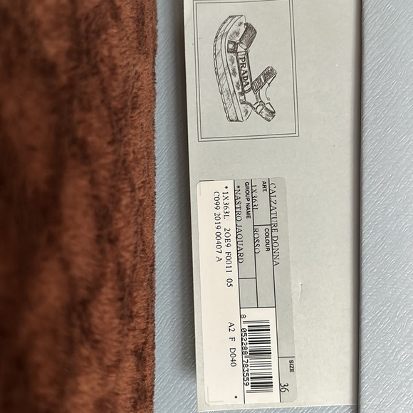 PRADA Nomad logo-strap sandals
Size: 36
Color: Black & Red - Picture 5 of 5